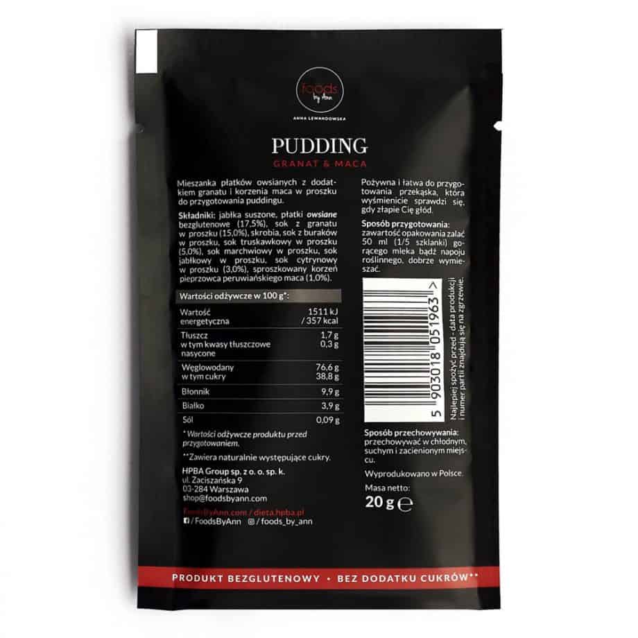 foods by Ann - Pudding Pomegranate & Maca