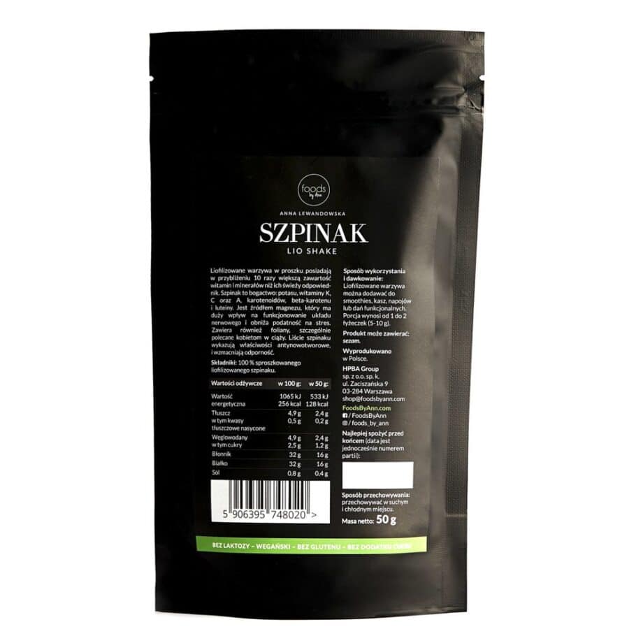 foods by Ann - LIO Shake Spinach 50g