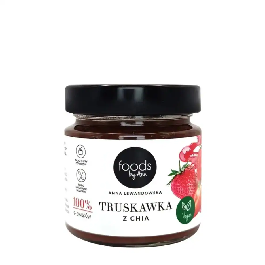 foods By Ann - Jam 100% Strawberry with chia, 200g