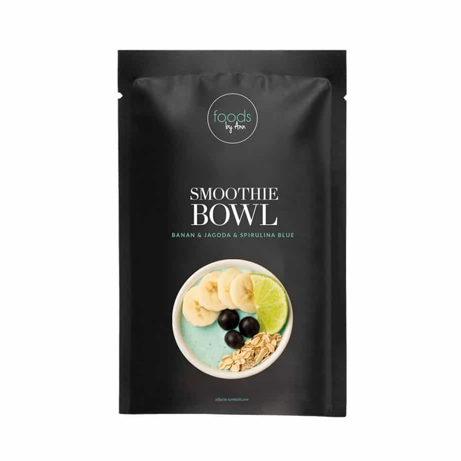 foods by Ann - Smoothie Bowl Banana & Blueberry & Spirulina blue