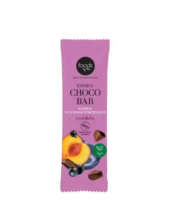 foods by Ann - Energy Choco Bar plum & blackcurrant in chocolate, 35 g