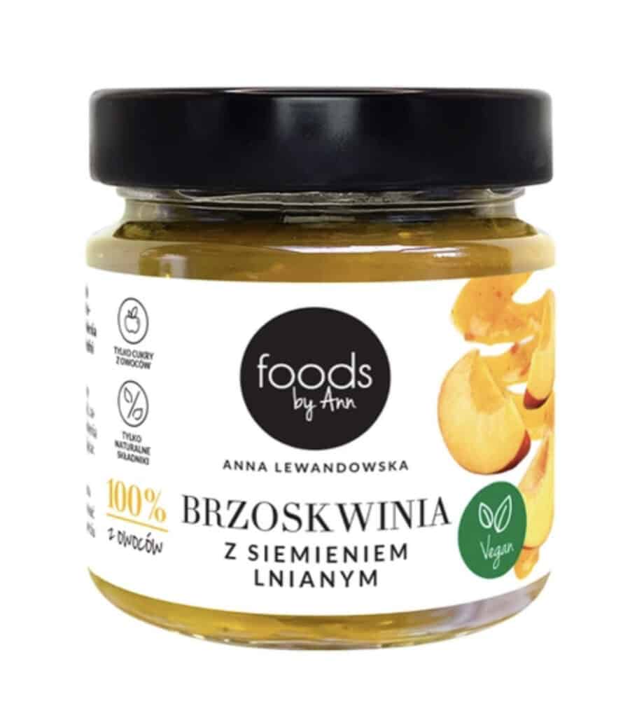 foods By Ann - Dżem 100% Brzoskwinia z siemieniem lnianym