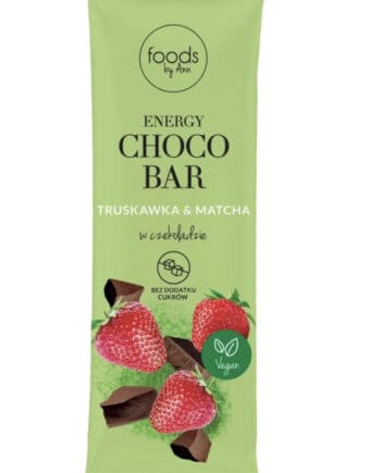 Foods By Ann- Energy Choco Bar Matcha and Strawberry, 35 g