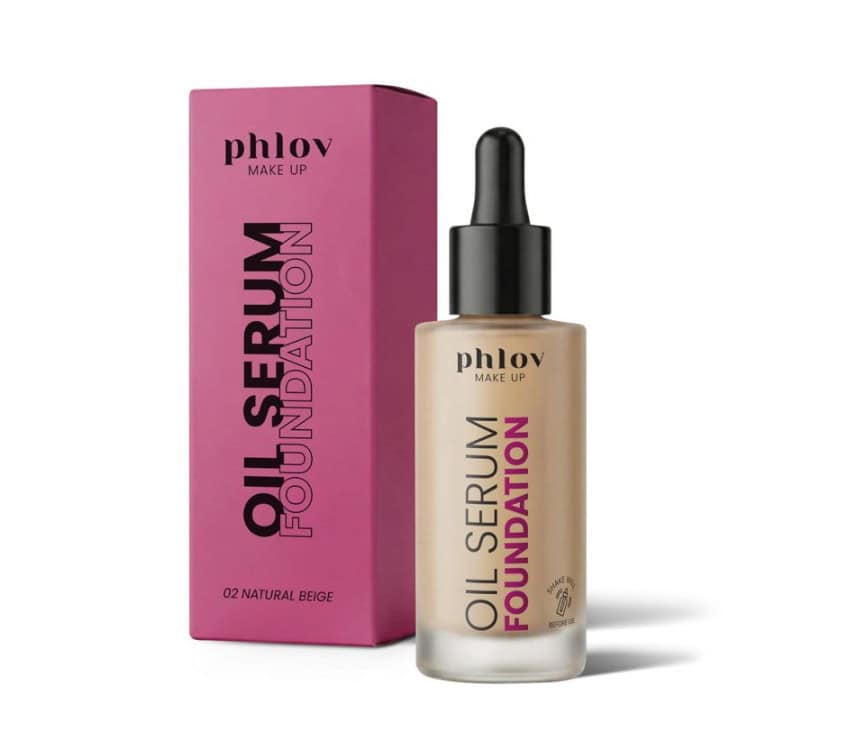 Phlov - Light Foundation - OIL SERUM FOUNDATION 02 NATURAL BEIGE 30 ml 1.01 fl. oz